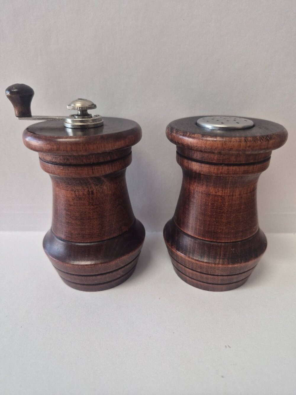 Vintage Baribocraft Canada Wooden Salt & Pepper Set